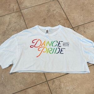 Zumba Fitness White Pride Crop Top